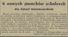 6 nowych gmachów, 1936