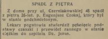 Spadł z piętra, 1936