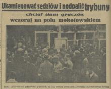 Ukamieniować sędziów, 1936