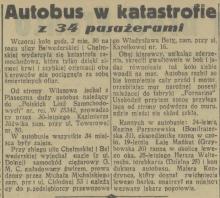 Autobus w katastrofie