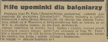 Upominki dla baloniarzy, 1936