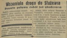 Wspaniała droga, 1936