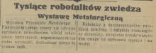 Tysiące robotników, 1936