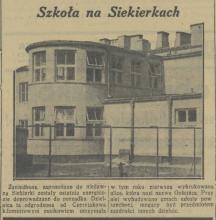 Szkoła na Siekierkach, 1936