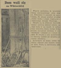 Dom wali się, 1936