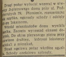 Pożar na Podchorążych, 1937