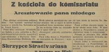 Z kościoła do komisariatu, 1937
