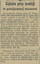 Zajście przy rewizji, 1937