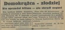 Domokrążca złodziej, 1937