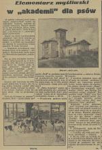 Akademia dla psów, 1937