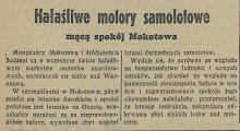 Motory mącą spokój, 1937