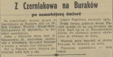 Na Buraków po śmierć, 1937