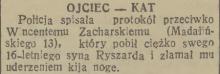 Ojciec kat, 1937