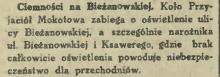 Ciemności na Bieżanowskiej, 1937