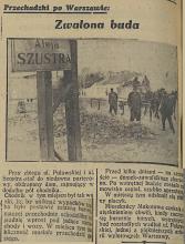 Zwalona buda, 1937