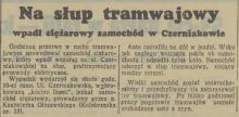 Na słup, 1937