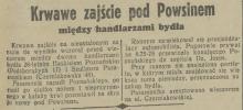 Krwawe zajście pod Powsinem, 1938