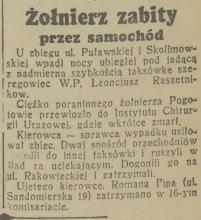 Żołnierz zabity, 1938