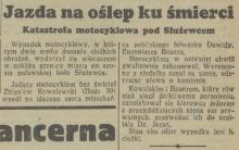 Jazda na oślep, 1938