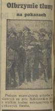 Olbrzymie tłumy, 1938