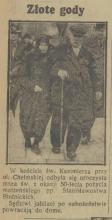 Złote gody, 1938