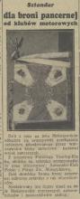 Sztandar dla broni pancernej, 1938