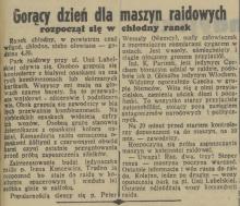 Gorący dzień dla maszyn, 1938