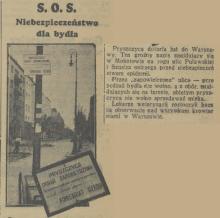Niebezpieczeństwo dla bydła, 1938