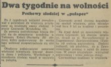 Pechowy złodziej, 1938