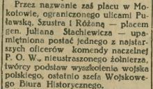 Plac Stachiewicza, 1938