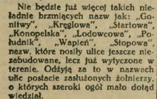 Nie będzie Stopowej, 1938