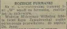 Rozbicie furmanki, 1938