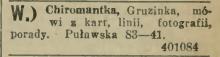 Chiromantka Gruzinka, 1938