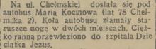 Pod autobusem, 1939