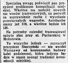 Zajezdnia zajezdnią a metro metrem, 1939