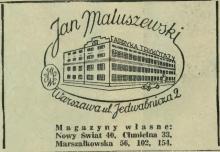 Fabryka trykotaży, 1939