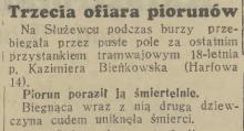 Ofiara piorunów, 1939