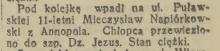 Wpadł pod kolejkę, 1939