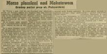 Morze płomieni, 1939