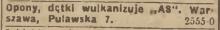AS wulkanizuje