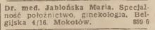 Dr. Jabłońska, 1947