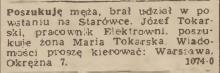 Poszukuję męża, 1947
