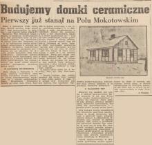 Domki ceramiczne, 1947