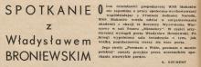 Spotkanie z Broniewskim, 1961