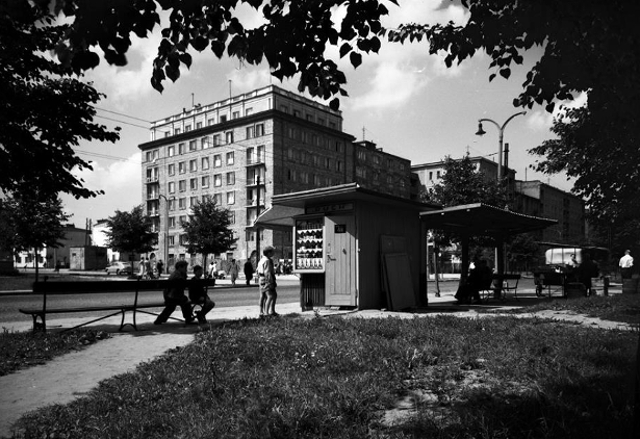Al. Niepodległości r. Dąbrowskiego, 1956 Al. Niepodległości r. Dąbrowskiego, 1956
