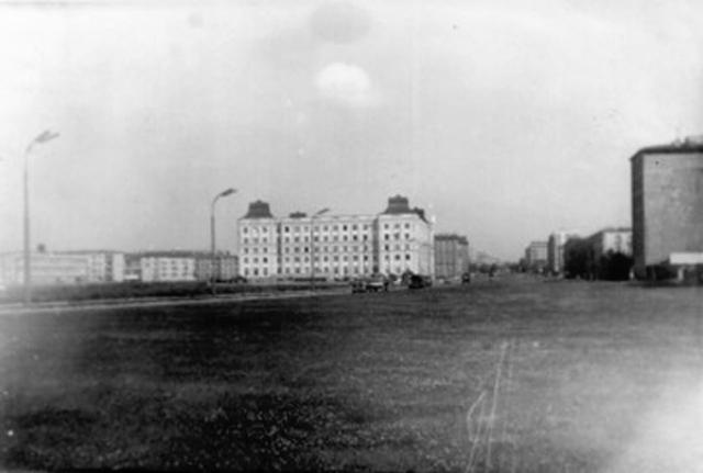 Al. Niepodległości, Polskie Radio, ok. 1955 Al. Niepodległości, Polskie Radio, ok. 1955