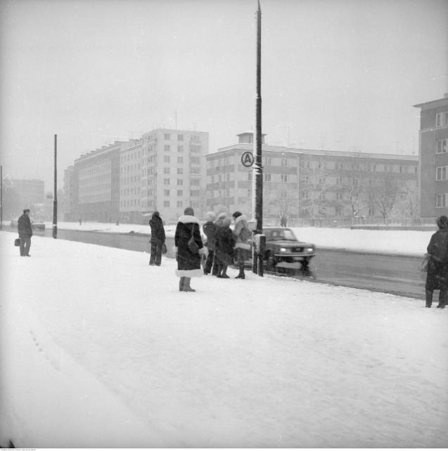 Al. Niepodległości, zima 1979