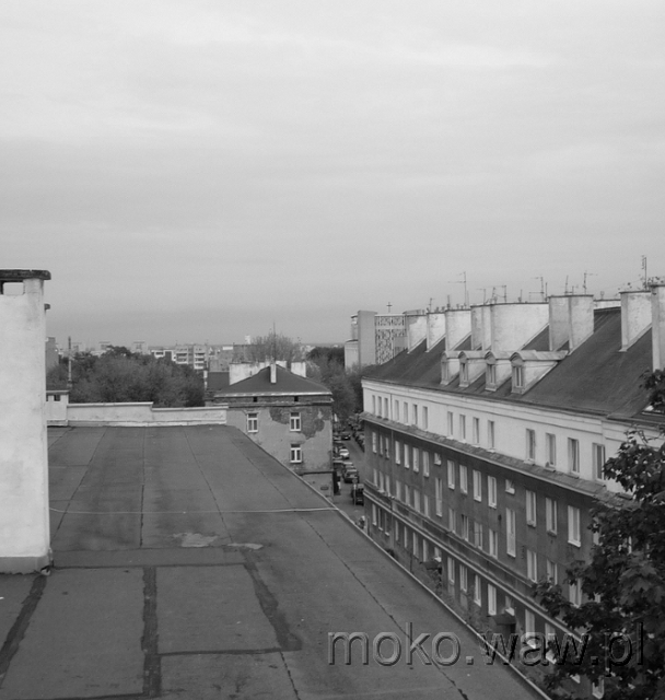Widok z dachu Racławickiej 17, 2015