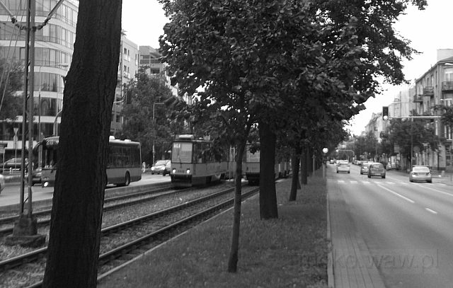 Puławska w okolicach Naruszewicza, widok na południe, 2017