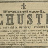Zmarł właściciel Mokotowa Zmarł właściciel Mokotowa, 1901